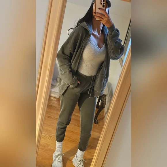 Joah Brown 3-Piece Set S/M Washed Sage French Terry Retail $450+ - Picture 14 of 16